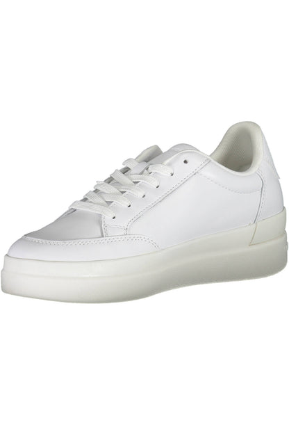 White Polyester Sneaker