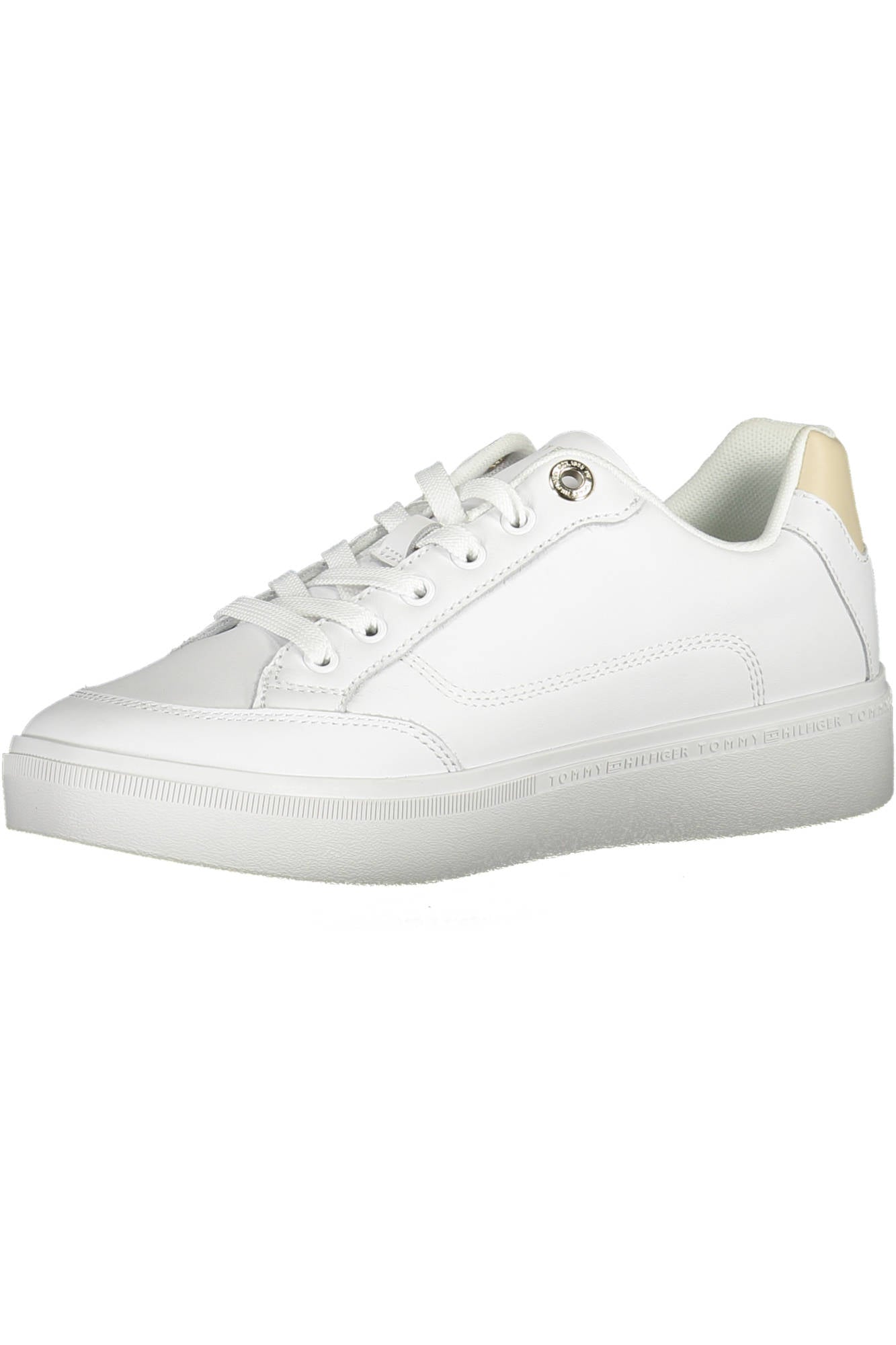 White Polyester Sneaker