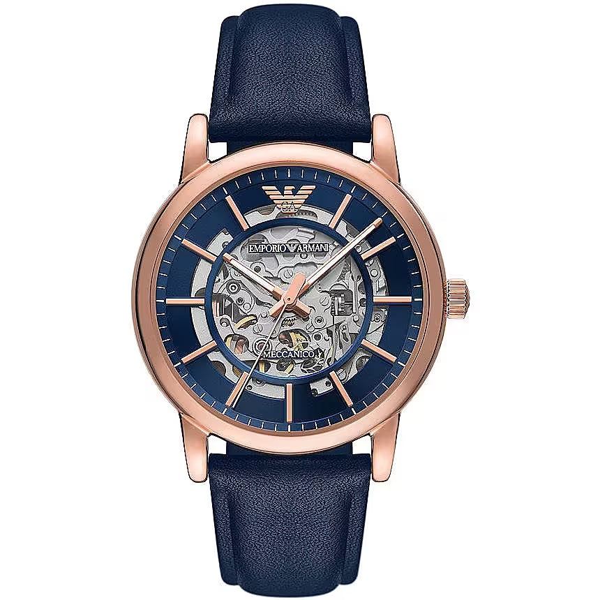 Elegant Navy Blue Mechanical Men's Watch